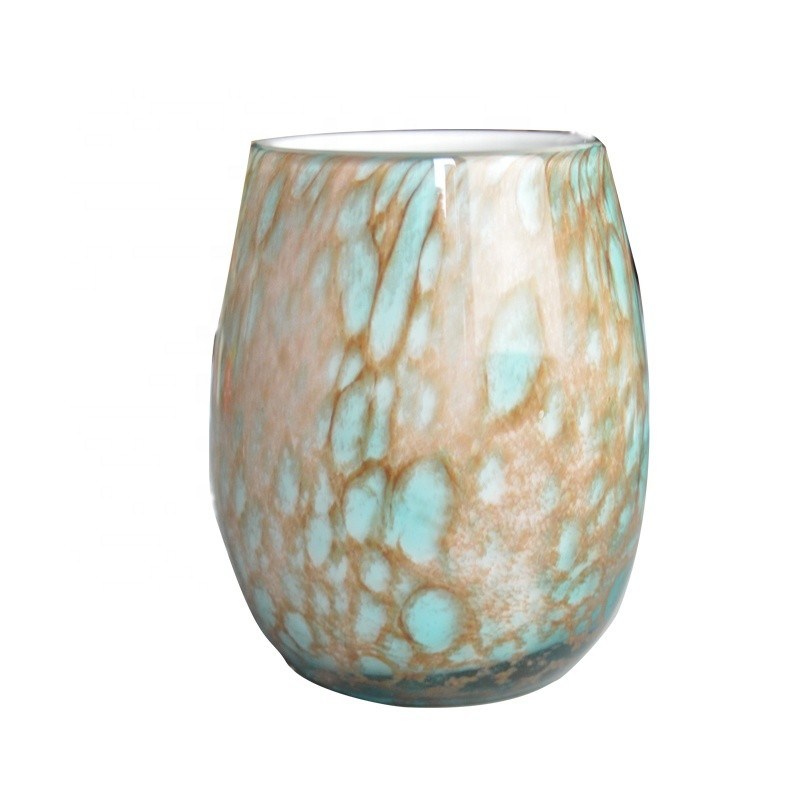 جودة Turquoise Solid Color Votive Glass Candle Holders مصنع