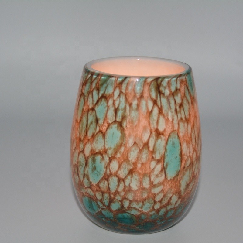 جودة Turquoise Solid Color Votive Glass Candle Holders مصنع