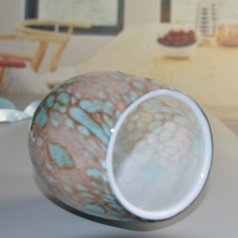 جودة Turquoise Solid Color Votive Glass Candle Holders مصنع