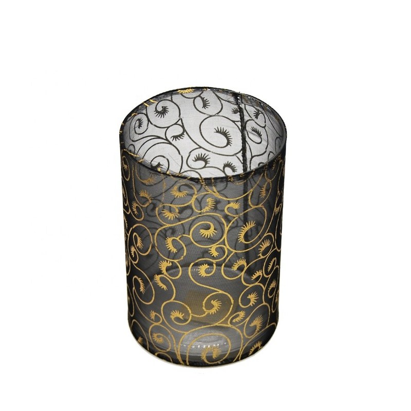 جودة Decorative Handmade Silk Sleeve Coat Cylinder Candle Holders مصنع