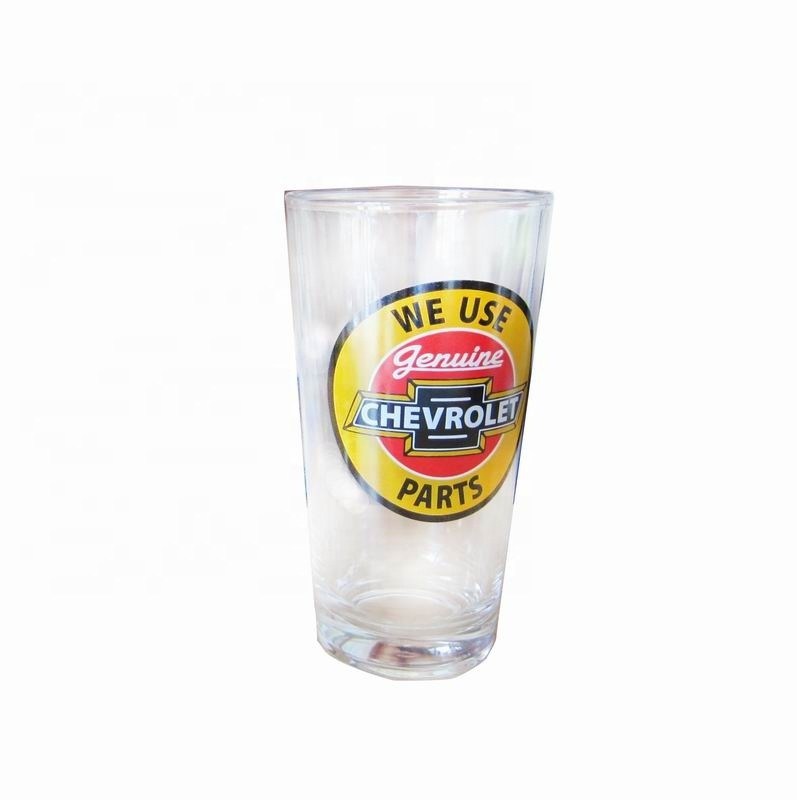 جودة Tall Giant 20 Oz Pint Craft Beer Glasses With Color Decal مصنع