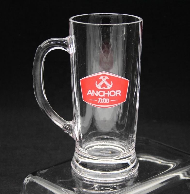 جودة Promotion Branded 21 Oz Beer Glass Stein With Color Decal مصنع
