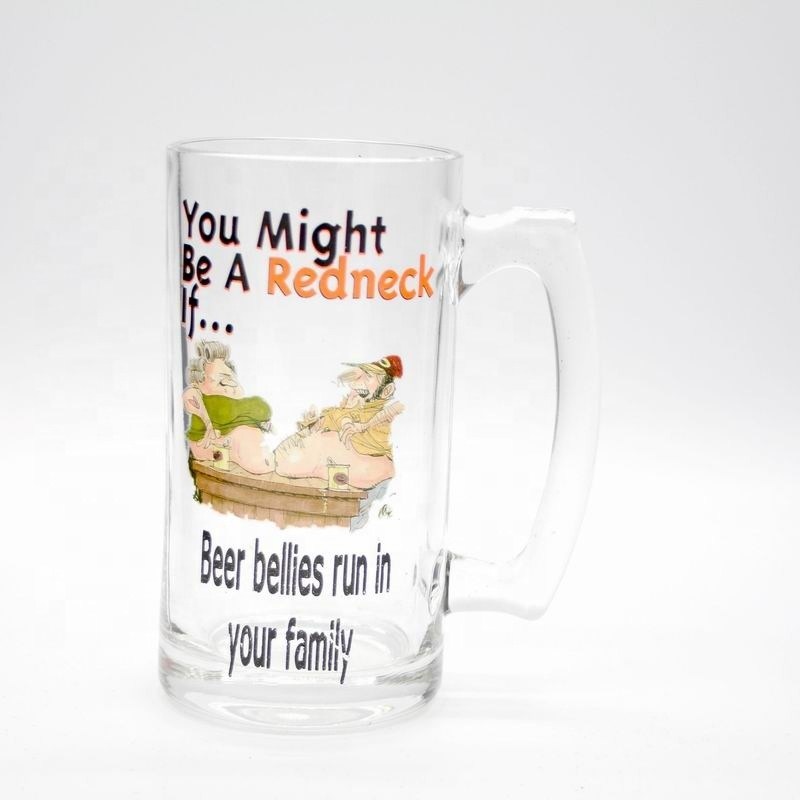 جودة Color Print Decorated Mug Craft Beer Glasses مصنع
