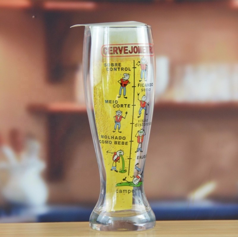جودة Decorative 55oz SGS Certificate Craft Beer Glasses مصنع