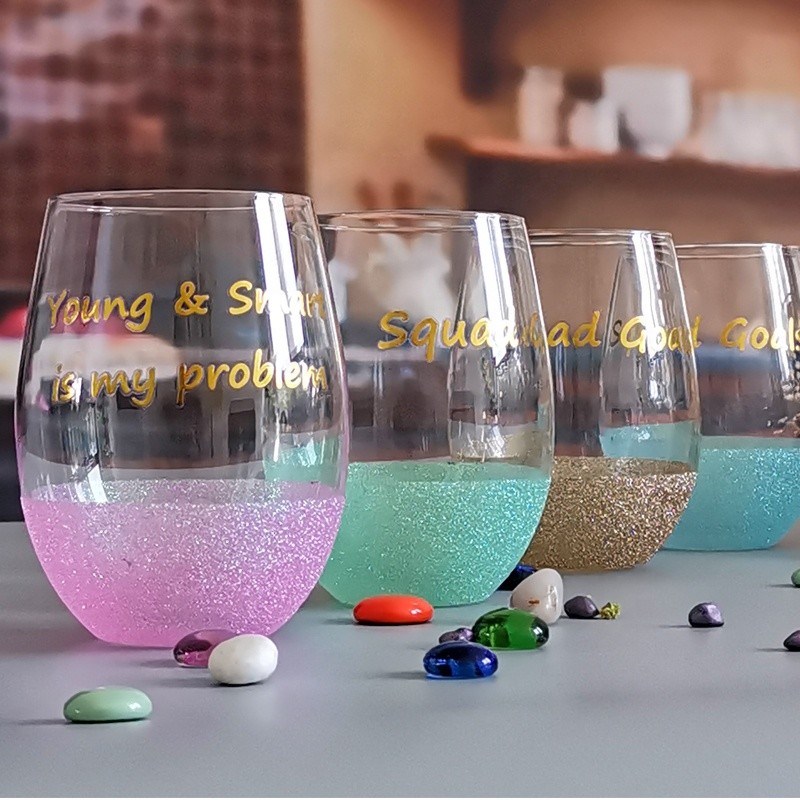 جودة LFGB 450ml Wine Glass , Crystal Wine Glass For Anuversery Party مصنع