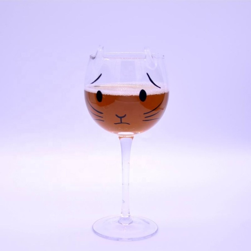 جودة Cat Shaped 400ml Crystal Balloon 14 Oz Wine Glasses مصنع