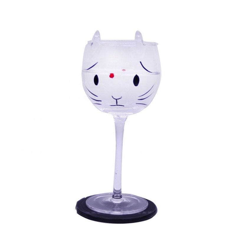 جودة Cat Shaped 400ml Crystal Balloon 14 Oz Wine Glasses مصنع