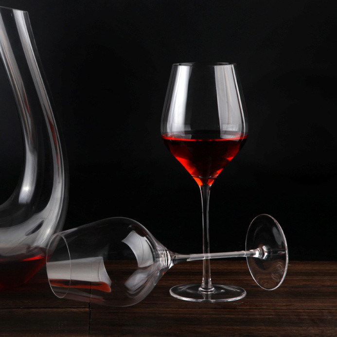 جودة Hand Blowned Thin Wall Lead Free Crystal Wine Glass مصنع