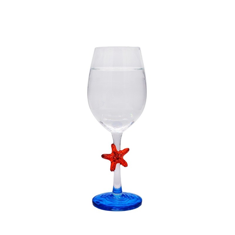 جودة Creative Sea Animal Stem Crystal Wine Glass For Summer Holiday مصنع