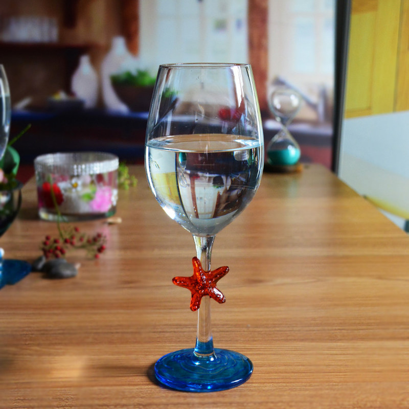 جودة Creative Sea Animal Stem Crystal Wine Glass For Summer Holiday مصنع