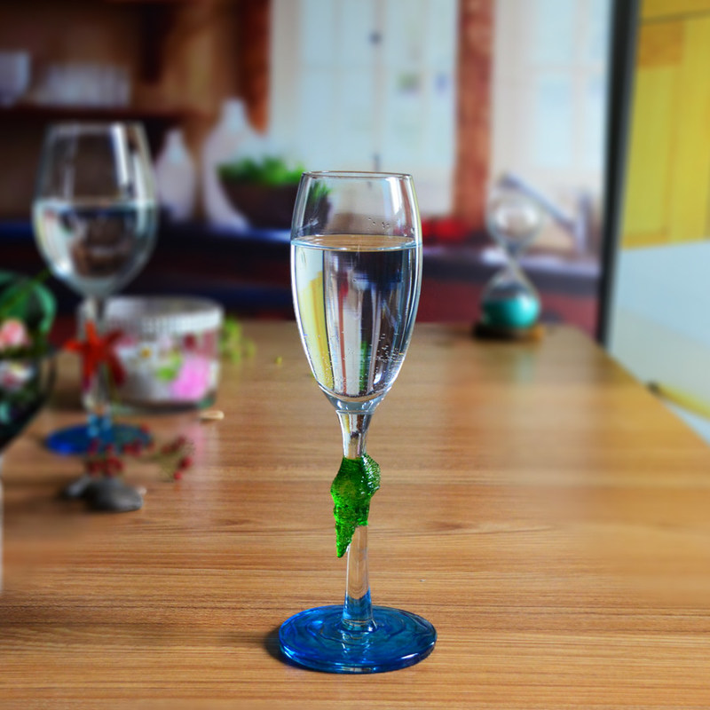 جودة Creative Sea Animal Stem Crystal Wine Glass For Summer Holiday مصنع