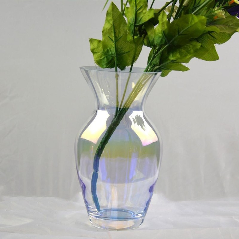 جودة Customize Irridescent Decorative Glass Vase For Home مصنع