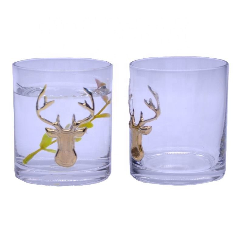 جودة Decorative Round Personalised Whisky Glass For Christmas مصنع