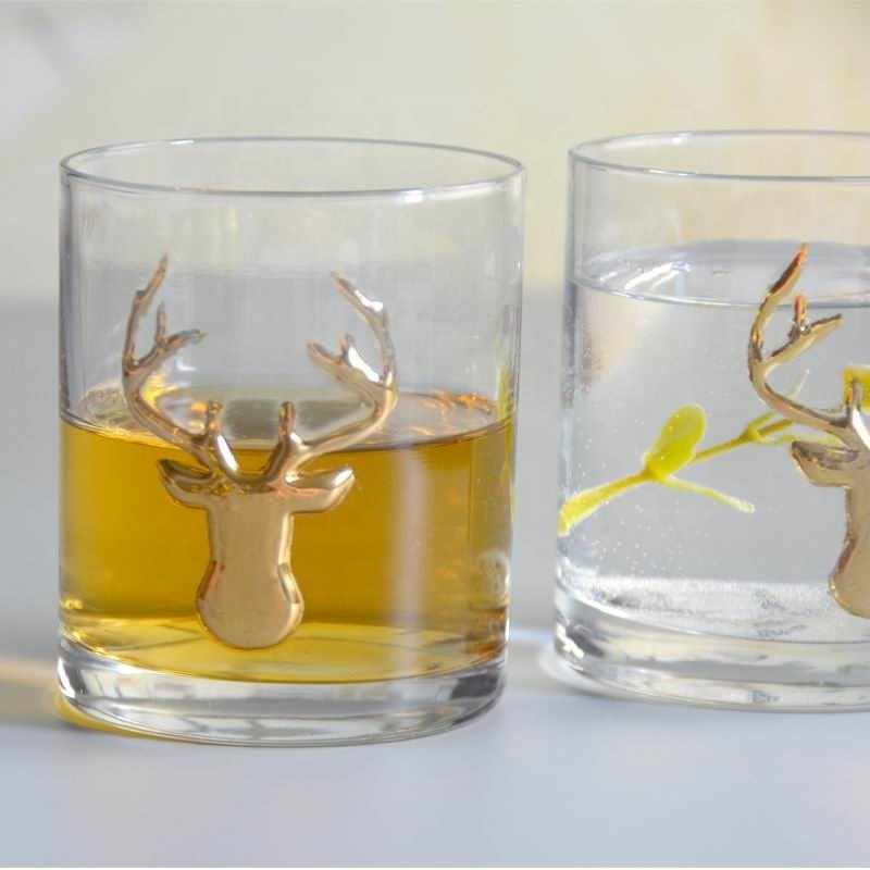 جودة Decorative Round Personalised Whisky Glass For Christmas مصنع