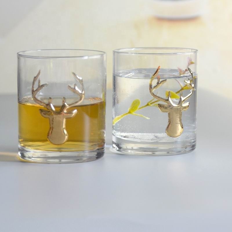 جودة Decorative Round Personalised Whisky Glass For Christmas مصنع
