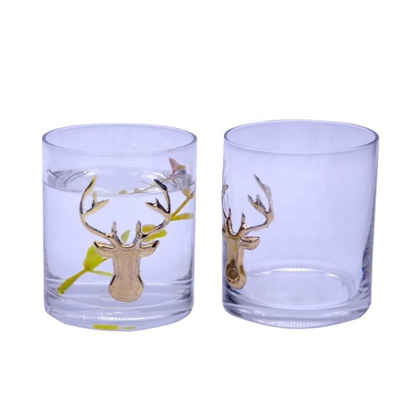 جودة Decorative Round Personalised Whisky Glass For Christmas مصنع