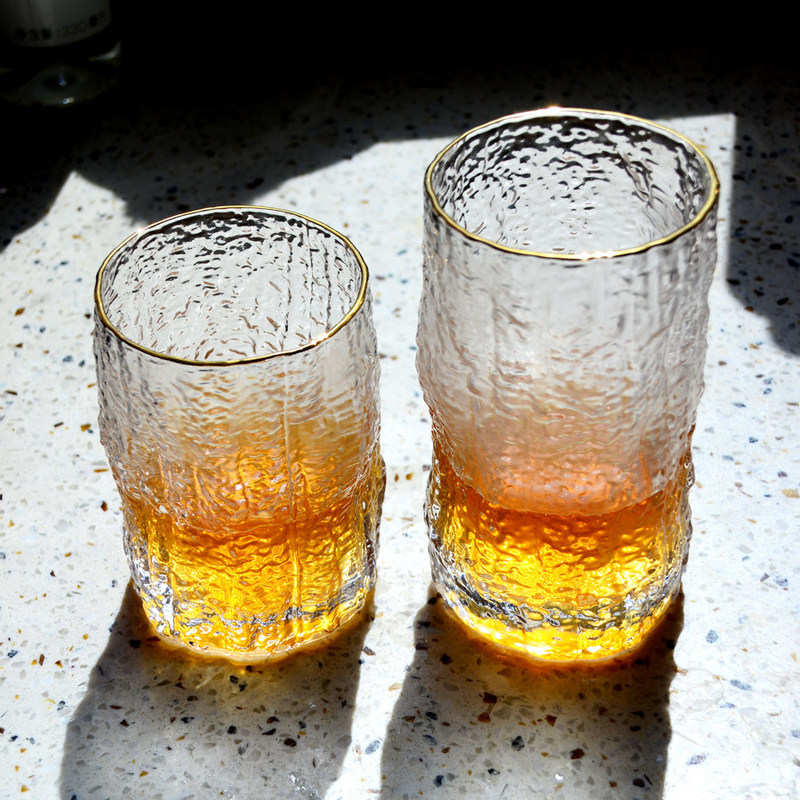 جودة Creative Embossed Stump Whiskey Glasses , Engraved Whiskey Glasses مصنع