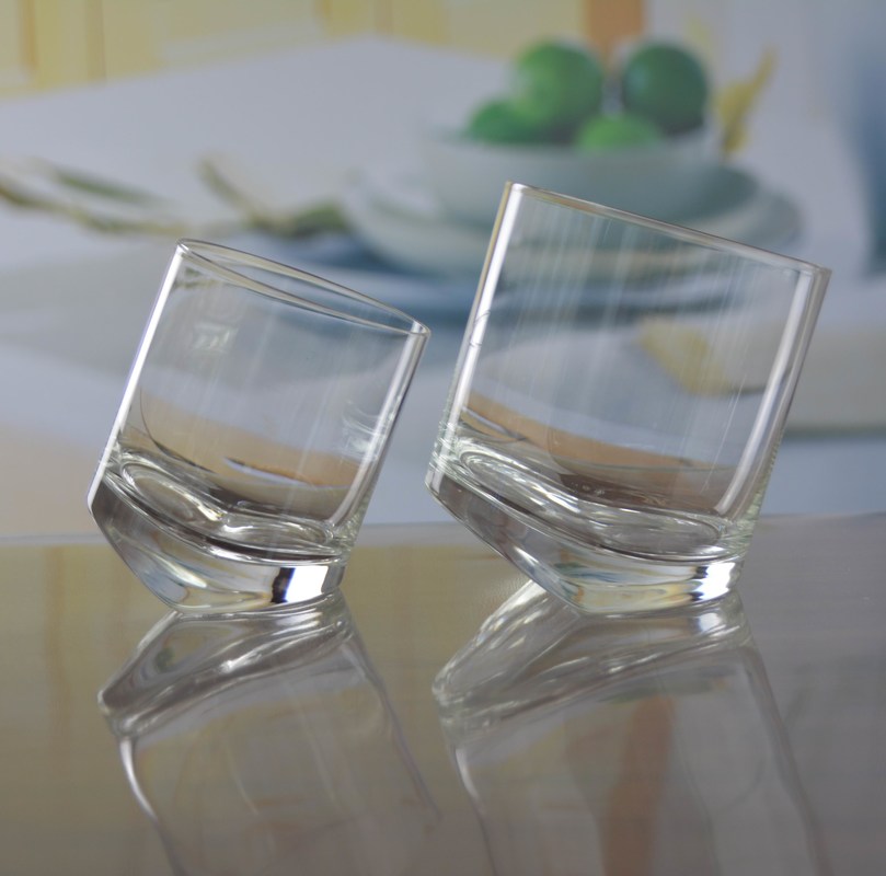 جودة Lead Free Slanted Bottom Round Whiskey Tasting Glasses مصنع