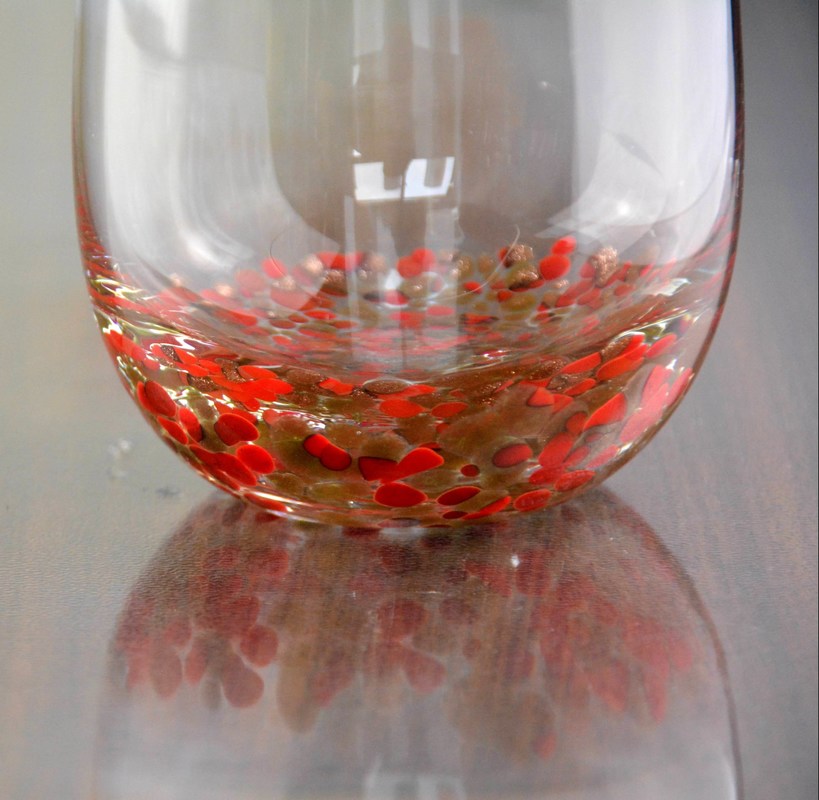 جودة Gold Stone Bottom Glass SGS 300ml Handmade Whiskey Glass مصنع