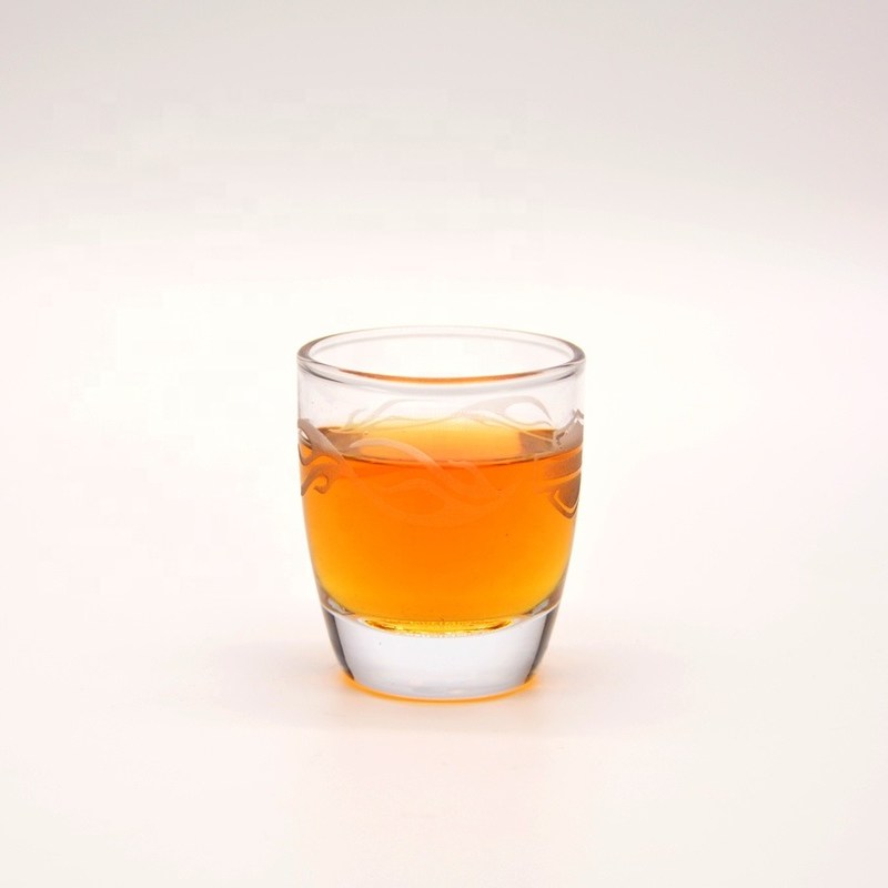 جودة Platinum 50ml Unique Shot Glasses With Branded Decal Logo مصنع