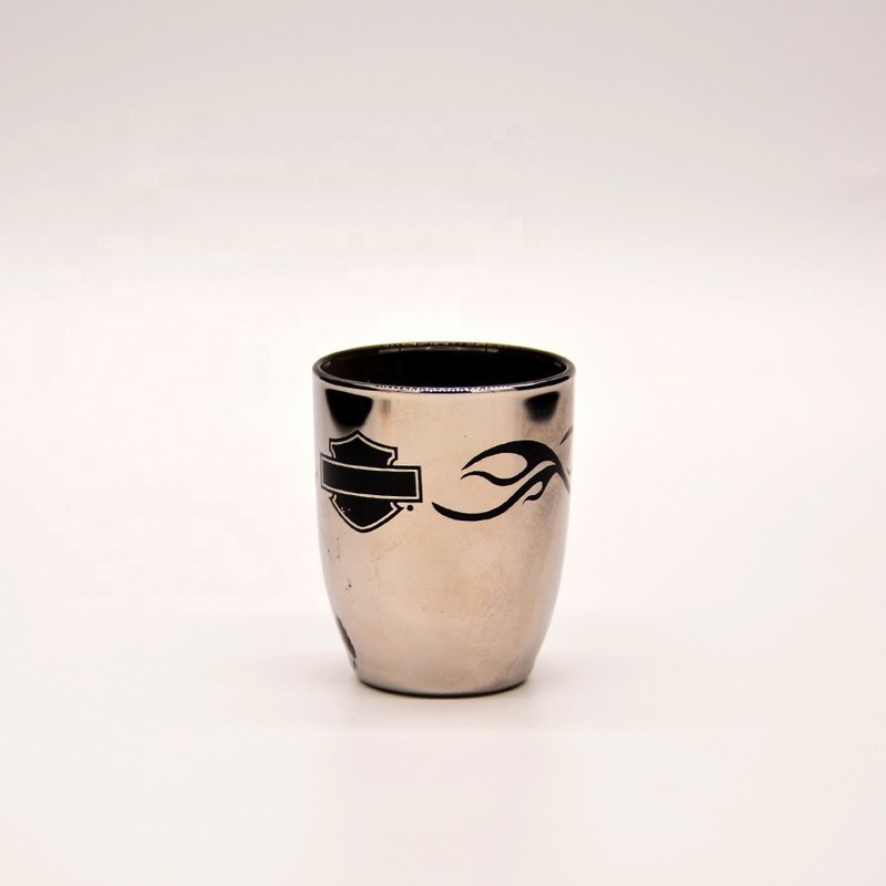 جودة Platinum 50ml Unique Shot Glasses With Branded Decal Logo مصنع