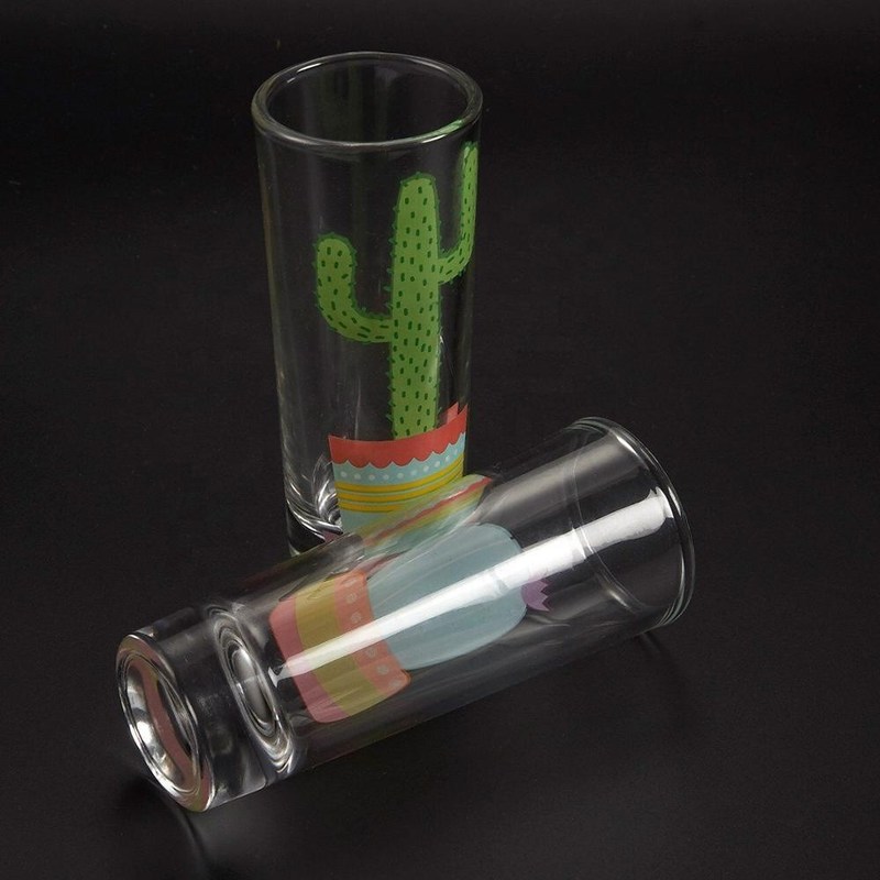 جودة Colorful Print Unique Shot Glasses For Tequila Fiesta مصنع