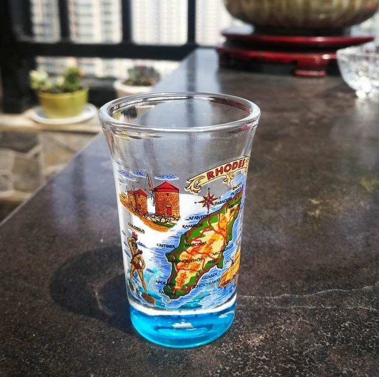 جودة Logo Printed Clear  Unique Shot Glasses With Color Decal مصنع