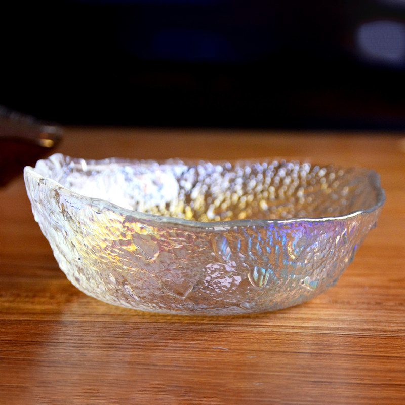 جودة Irregular shaped Colored Creative Glass Charger Plates مصنع