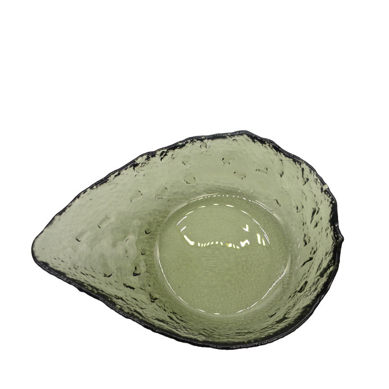 جودة Exquisite Creative Water Drop Shape Glass Charger Plates مصنع