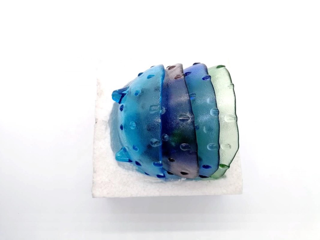 جودة Unique 3 Feet Glass Charger Plates For Fruit And Dessert مصنع