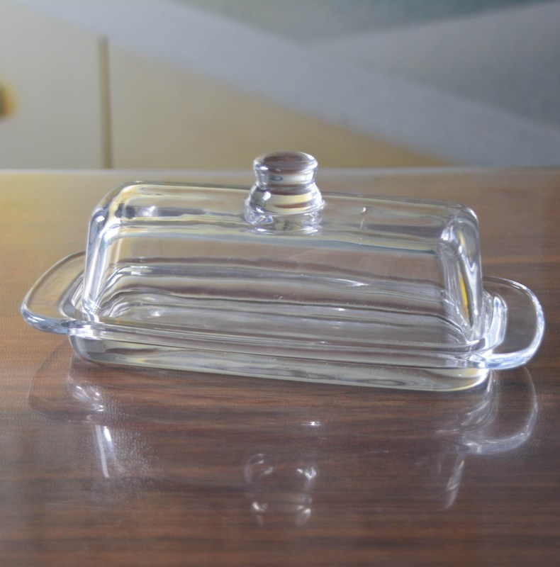 جودة Rectangle Cake Glass Charger Plates With Cover مصنع
