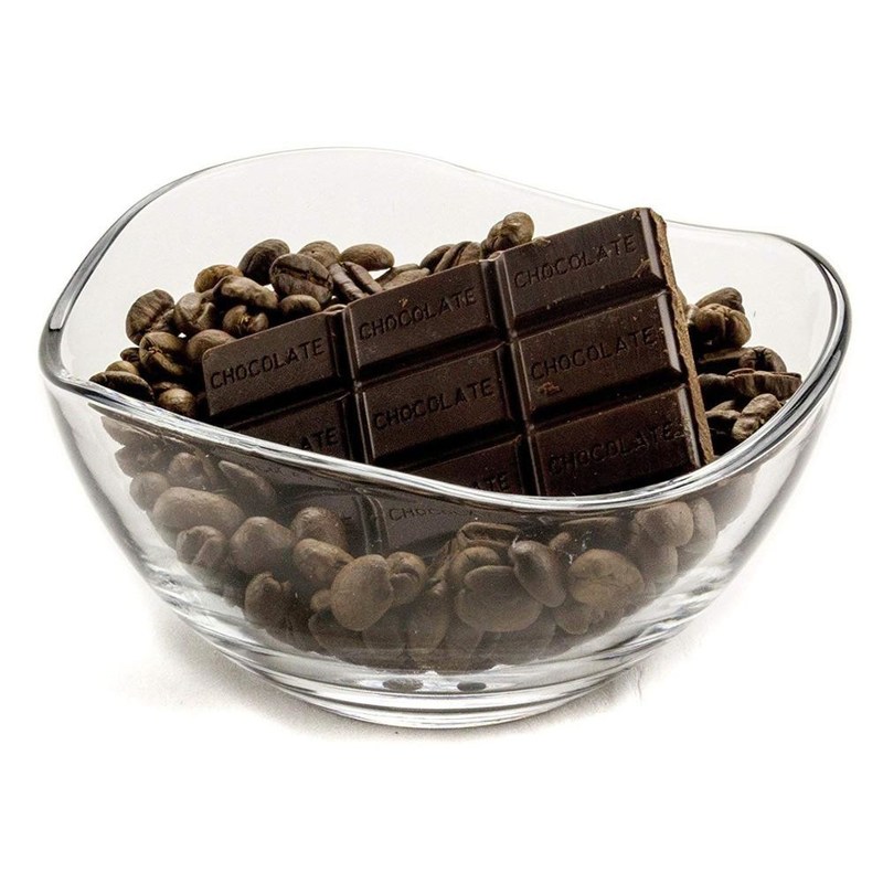 جودة Transparent Durable Wave Rim Glass Charger Plates , Fruit Salad Glass Bowl مصنع