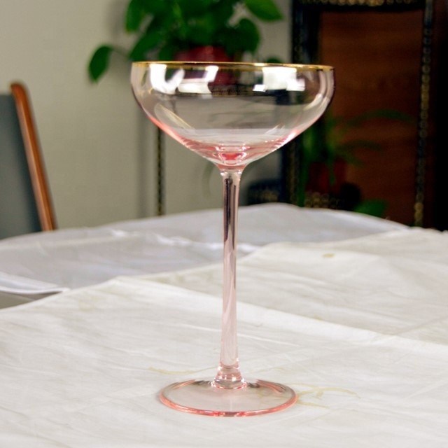 جودة Pink Crystal Cocktail Glasses مصنع