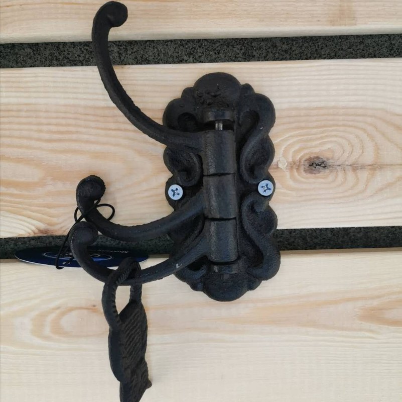 جودة Vintage Black Iron Hooks Cast Iron Crafts For Entryway مصنع