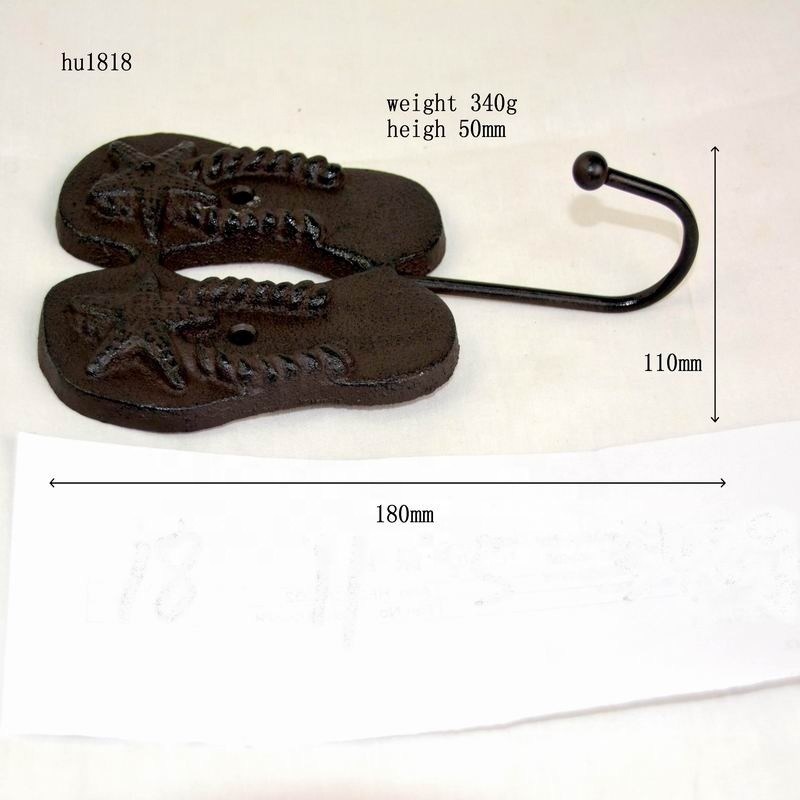 جودة Home Decoration Wrought Iron Coat Hooks Cast Iron Crafts مصنع