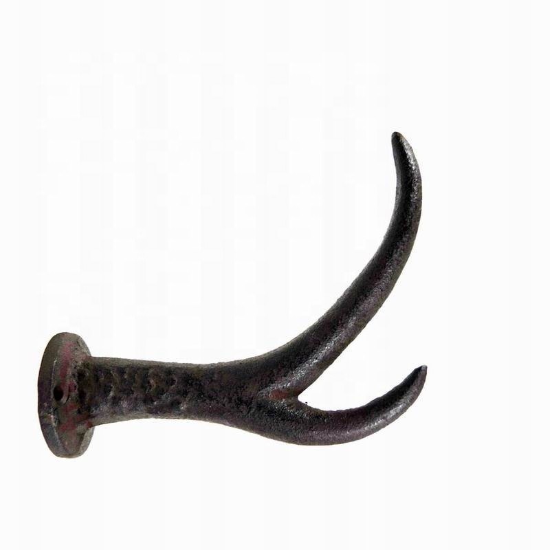 جودة Deer Antler Cast Iron Wall Hooks Cast Iron Crafts Rust مصنع