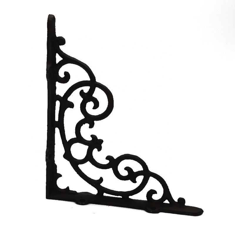 جودة Vintage Classic Pattern Cast Iron Shelf Bracket For Shop مصنع