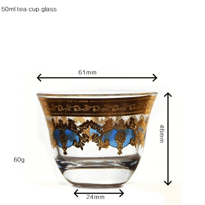 جودة High End Luxury Gold Decal Decorated Tumbler Drinking Glasses مصنع