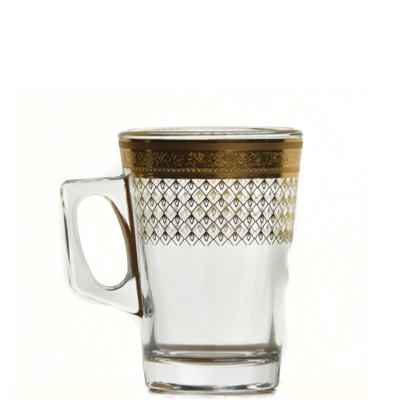 جودة Golden Decorated Gold Decal Tumbler Drinking Glasses مصنع
