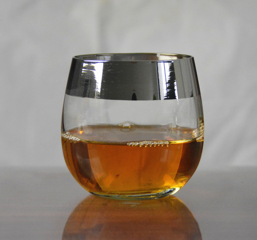 جودة Silver Rim Ion Plated Platinum Tumbler Drinking Glasses مصنع