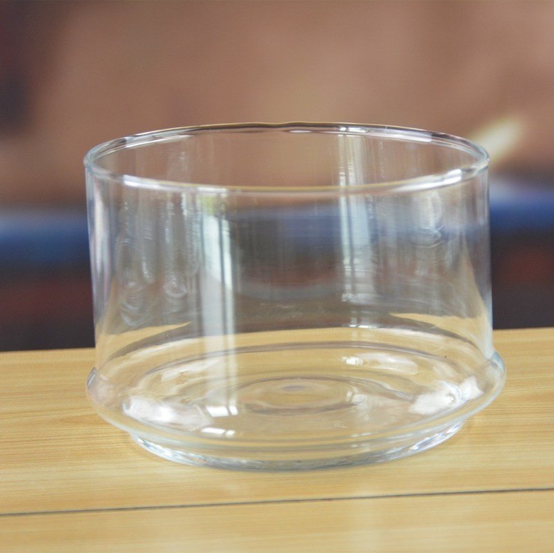 جودة Stackable 3 Layers Tower Shaped Glass Storage Jars مصنع