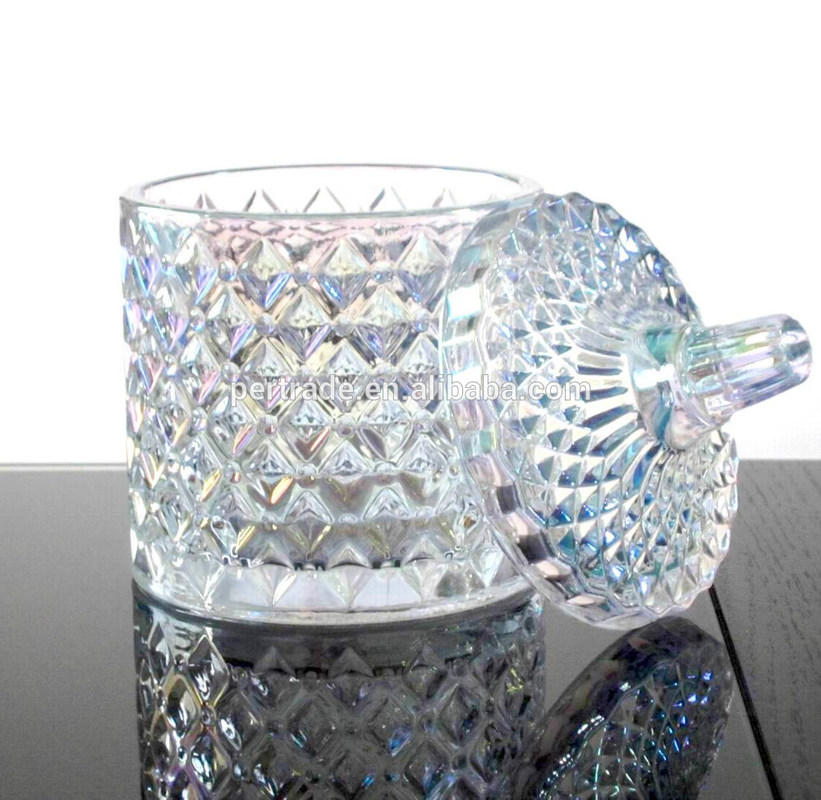 جودة Glass Storage Jars With Lid For Wax مصنع