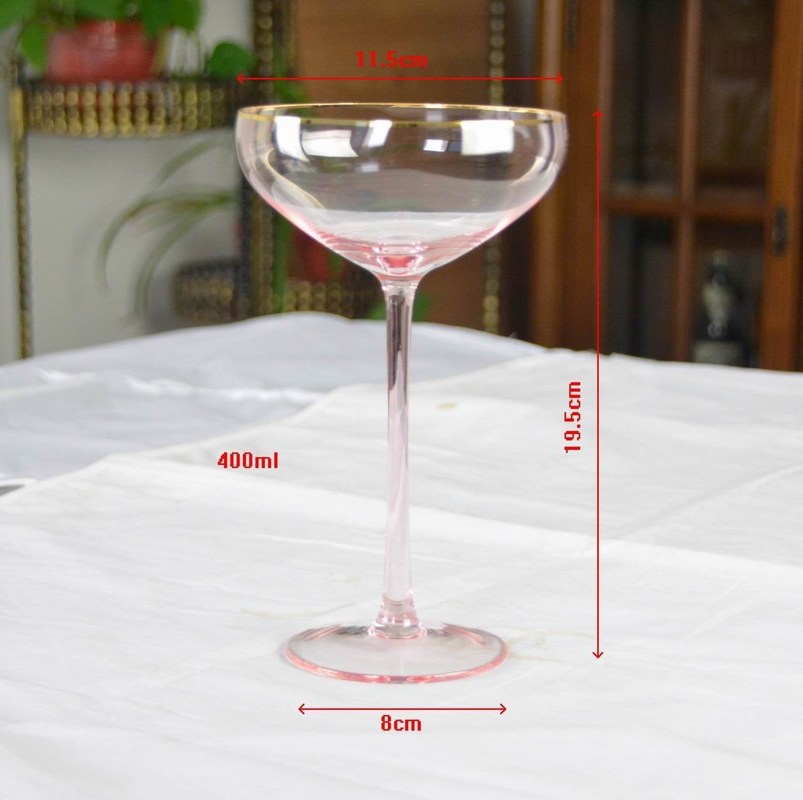 جودة Pink Crystal Cocktail Glasses مصنع