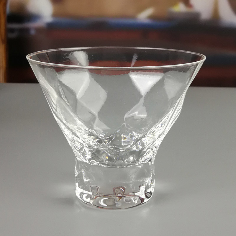 جودة Lead Free Crystal Cocktail Glasses With Optical Diamonds Design مصنع