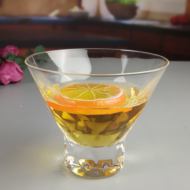 جودة Lead Free Crystal Cocktail Glasses With Optical Diamonds Design مصنع