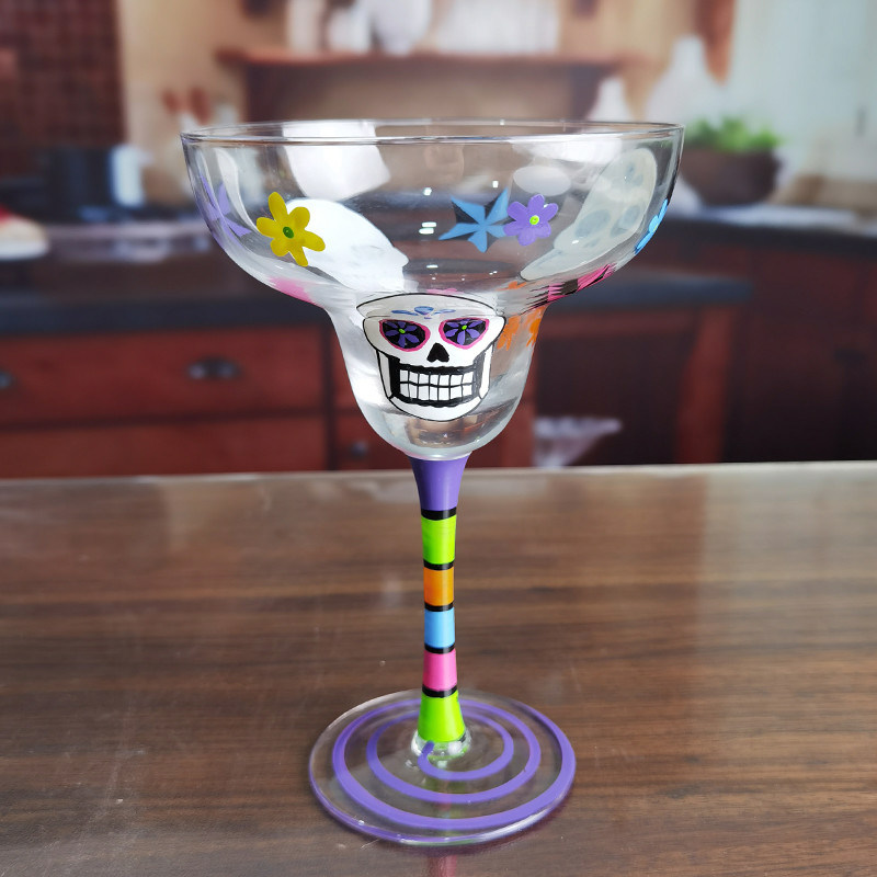 جودة Halloween Margarita Glass 12Oz Crystal Cocktail Glasses مصنع