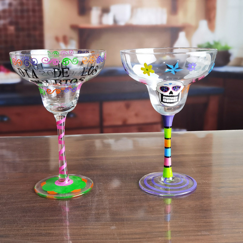 جودة Halloween Margarita Glass 12Oz Crystal Cocktail Glasses مصنع