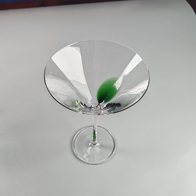 جودة Customized Hand-blow Clear Red Wine Glass Martini Glass For Party مصنع