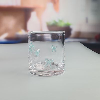 جودة 14oz Valentine's Decorative DOF Glass Bowknot Water Tumbler Glasses Mexico Icon Rock Glass Cup for Wedding Party Gift مصنع