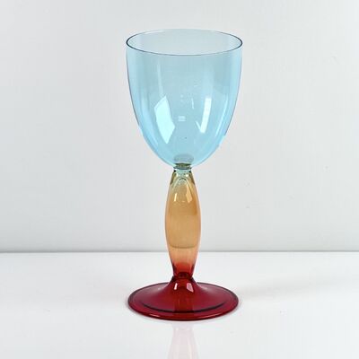 جودة Hand-Blown Gradient Color Borosilicate Wine Glasses, Multi-Color Artistic Stem Goblets for Wine, Cocktail, Home Bar & Party Decor مصنع